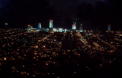 Atlantic City at night.